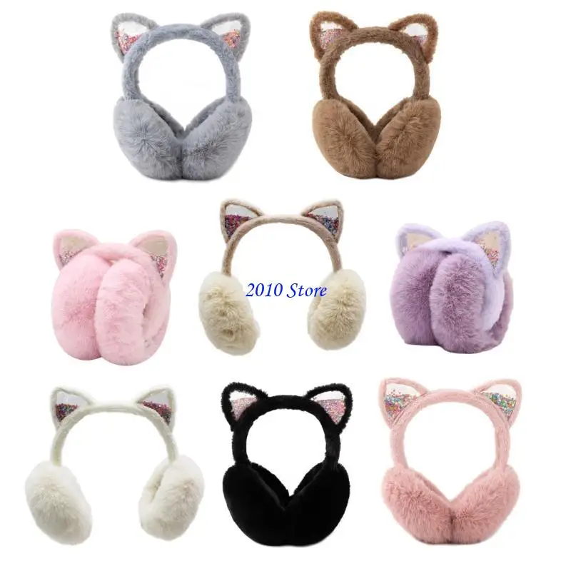 

F3MF Furry Plush EarMuffs to Keep You Warm in Cold Weather for Skiing Hiking