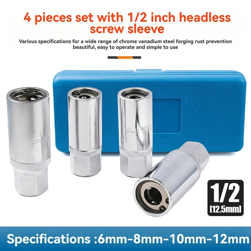 

Headless Screw Extractor Sleeve Stud Screw Slide Tooth Extractor Damage Bolt Extractor-A26I