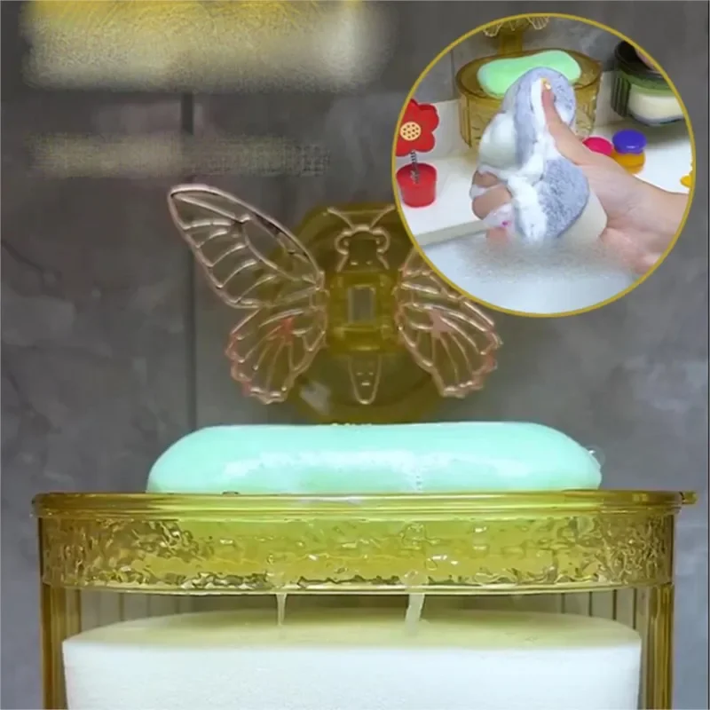 Creative No Punching Butterfly Shaped Suction Cup Style Soap Storage Holder Bathroom Soap Storage Rack Household Soap Dish ZG806