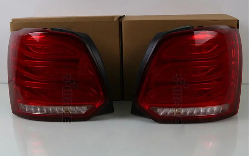 2pcs Car Styling Polo Tail Lights For 2011~2017 Polo Taillights LED Tail Lamp Rear Trunk Lamp drl+brake+reverse+turn Signal