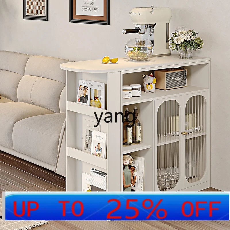 CX  cream wind bar table, living room partition cabinet, household removable bar table, integrated retractable island table