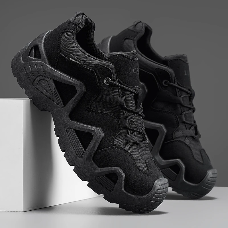 

Mens Male Field Hunting Hiking Climbing Training Waterproof Sports Shoes Combat Tactical Desert Boots Zapatos Casual Hombre