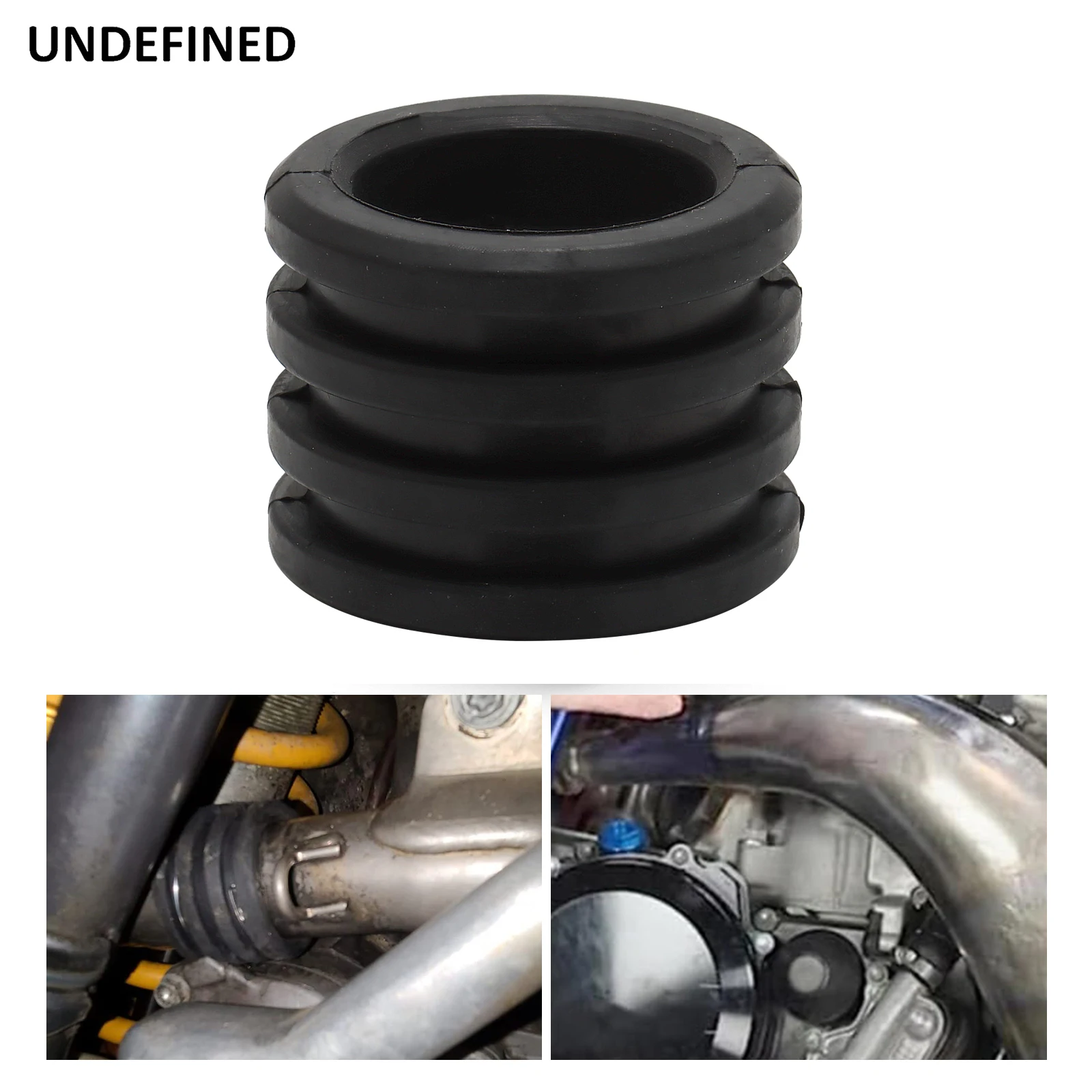 Flange de borracha preta da junta de escape da motocicleta para honda cr250r cr 250 1989-2007 substituir o número da peça oem 18365-ka4-730
