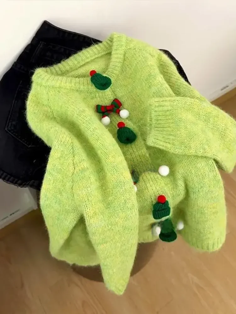 Cisas een Gebreide Trui vrouwen Losse Luie Sle High-End Thi Zachte Vest Jas Herfst Winter Faion Pendelen sle