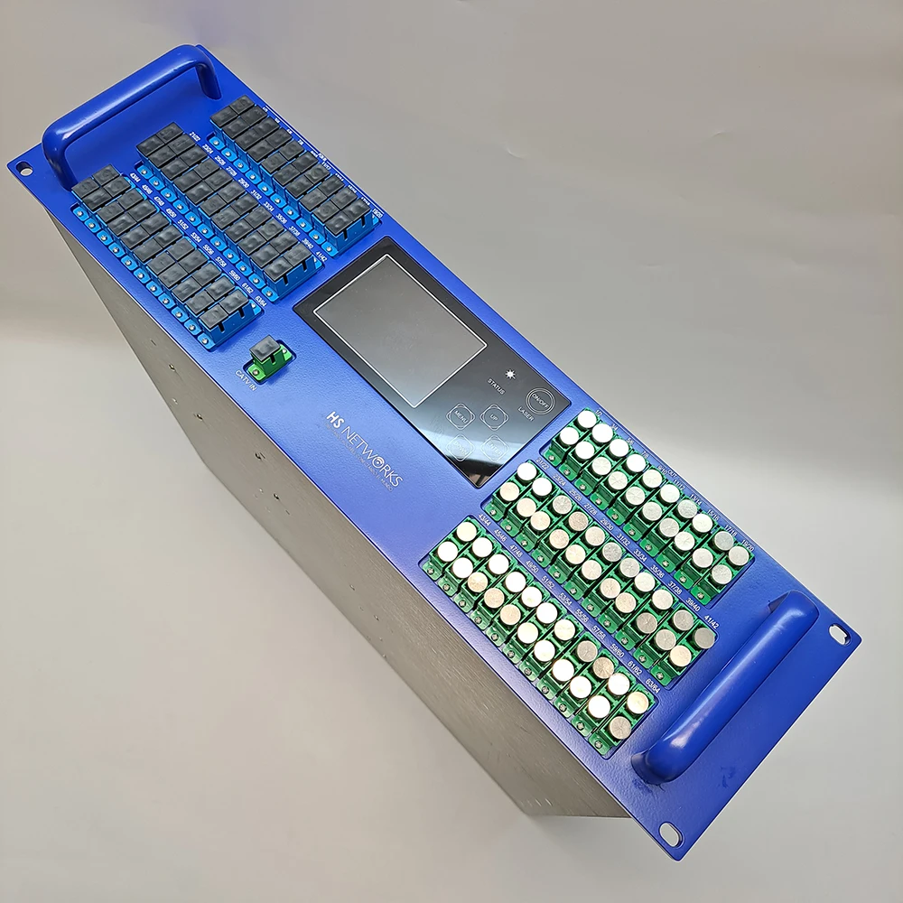 

EDFA 64+64 Ports SC/UPC SC/APC XGS-PON & CATV + SAT-TV WDM FWAP-XGS-64X22 90-250V Dual Power HS Network Optical Fiber Amplifier