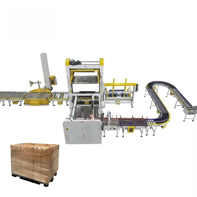Floor Palletizer Automatic Low Level Mechanical for Bag Case Box Stacking Machine for Warehouse Custom