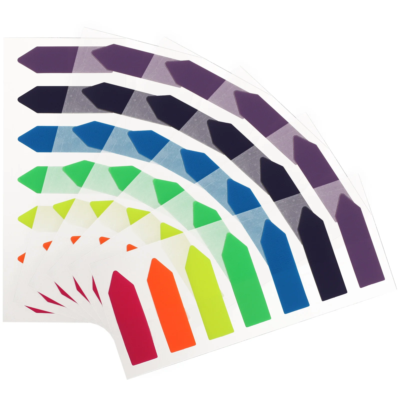 

Sticky Annotation Pads 6 Books Page Markers Translucent Pet Material Waterproof Wear Resistant Bookmark School Office Use