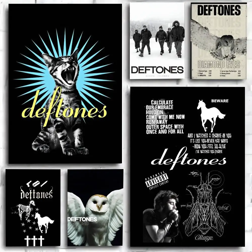 Vintage Classic Band Deftones Musik-Cover-Poster, Kunstdruck im Anime-Stil, Heimdekoration, ideales Geschenk, perfekte Raumdekoration