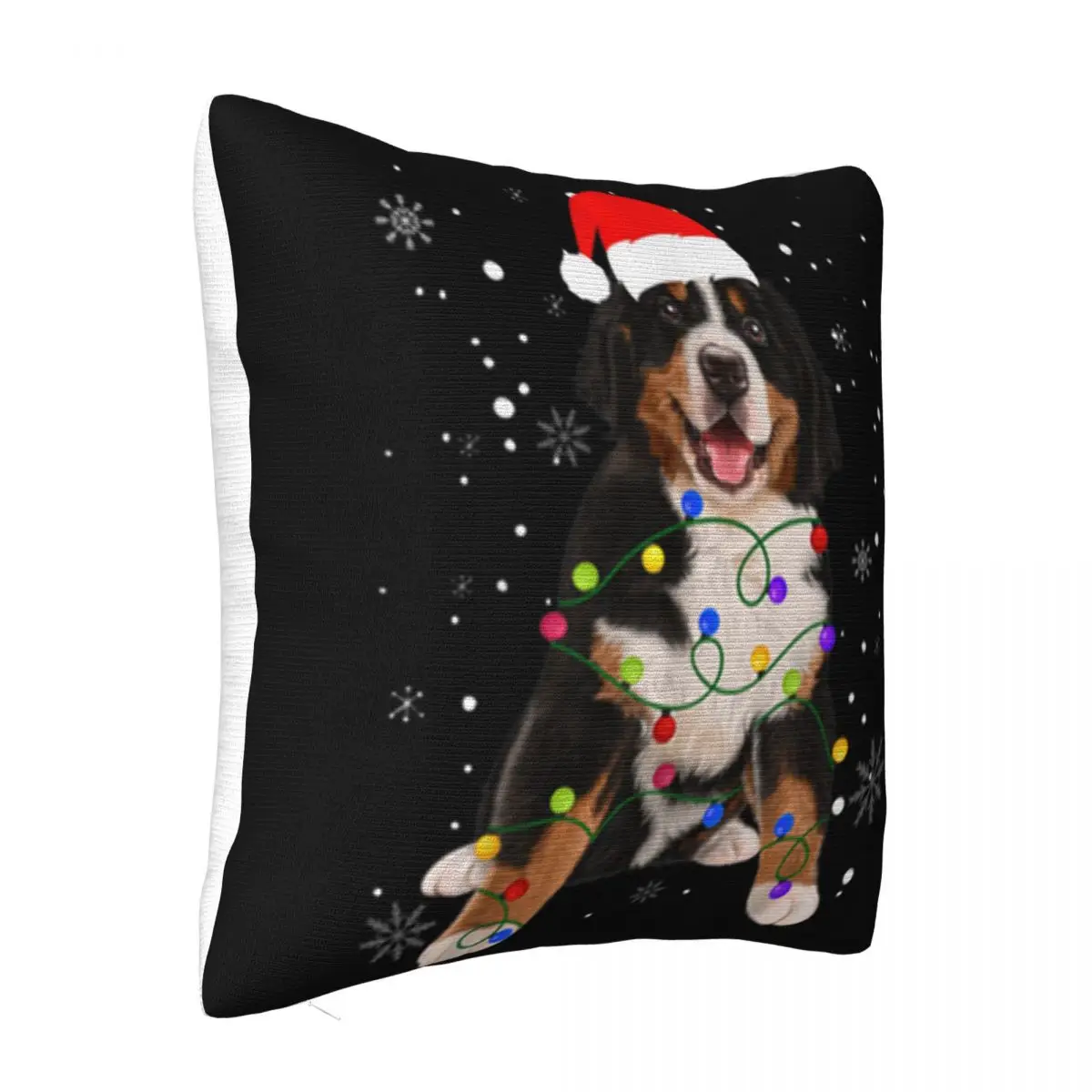 Official Bernese Mountain Dog Lights Christmas Matching Family Homme Different Male Pillow Case