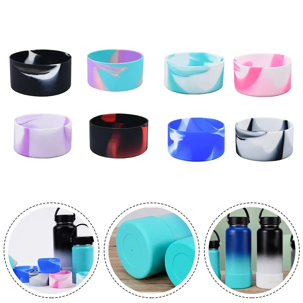 7.5/9cm Cup Cover Space Pot Silicone Cover Rubber Bottom Pad 32-40oz Universal Cup Sleeve For Universal Sports Bottles