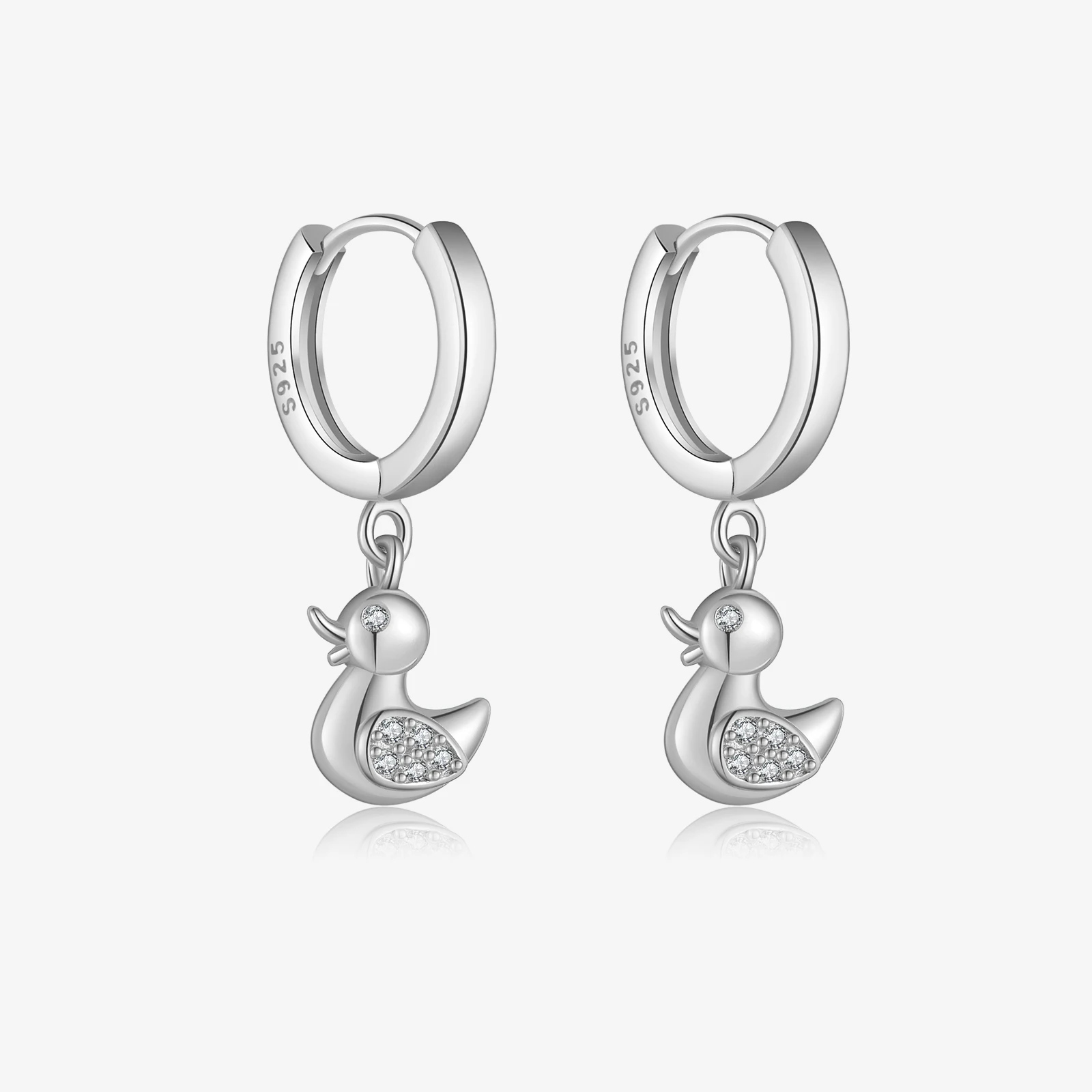 

VEWANT, женское украшение из 100% стерлингового серебра 925 пробы, в виде утки, животного, капли, милая модная красивая модель 2024, подарок на день рождения, искусственная драгоценность