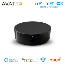 AVATTO Tuya Smart RF IR Remote Control WiFi RF 433/315 Remote Controller for Air Conditioner TV Support Alexa,Google Home