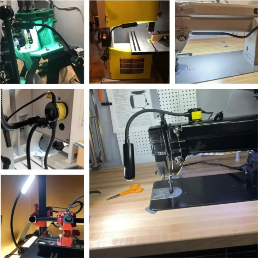 High Brightness Led Sewing Machine Light Magnetic Base Flexible Gooseneck Desk Light Work Lights Eye-protecting
