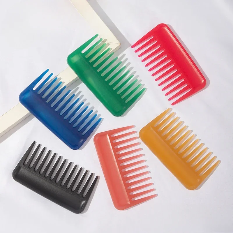 Shunfa Large Tooth Comb Household, Large Wide Tooth Thickened Portable Plastic Card Comb