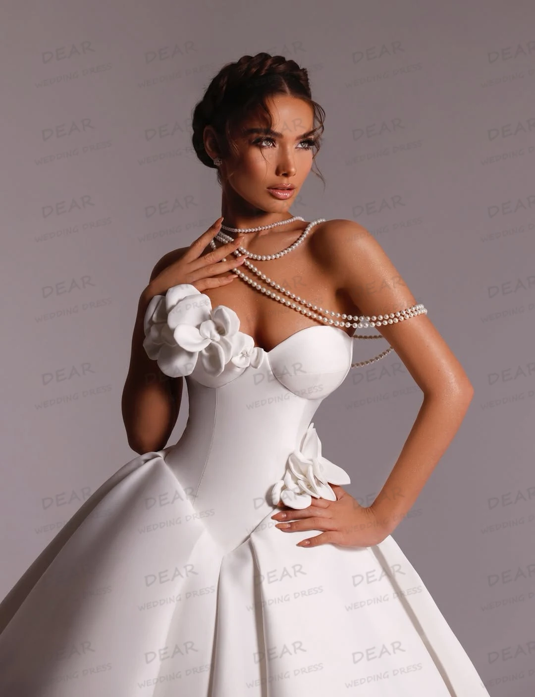 シンプルなウェディングドレス女性のノースリーブサテン恋人花 A ラインブライダルドレス 2026 Vestidos De Novia カスタマイズ