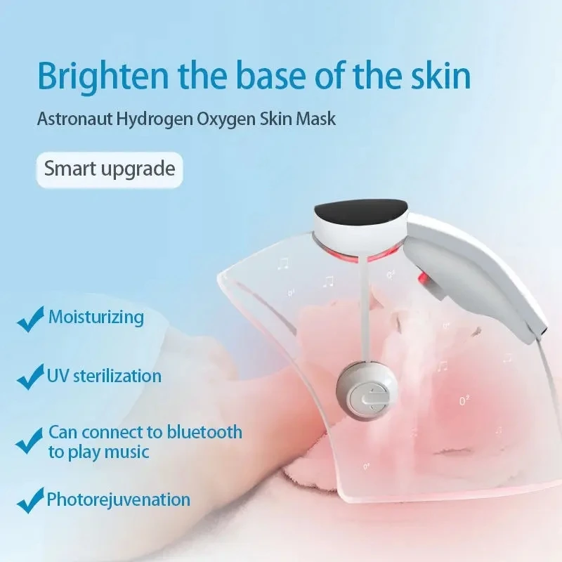 Nouveau masque de luminothérapie pour le visage à LED d'oxygène photothérapie faciale infrarouge spectromètre à Six couleurs dispositif de beauté de la peau masque de luminothérapie