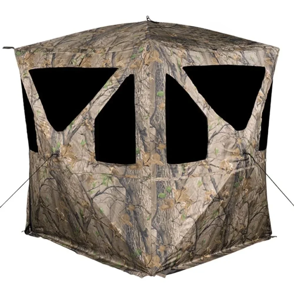 

Hunting Whitetail Deer Buck Hog Silent Standing Height 64” Epic Camo Pattern Ravage Ground Blind,Quick Setup