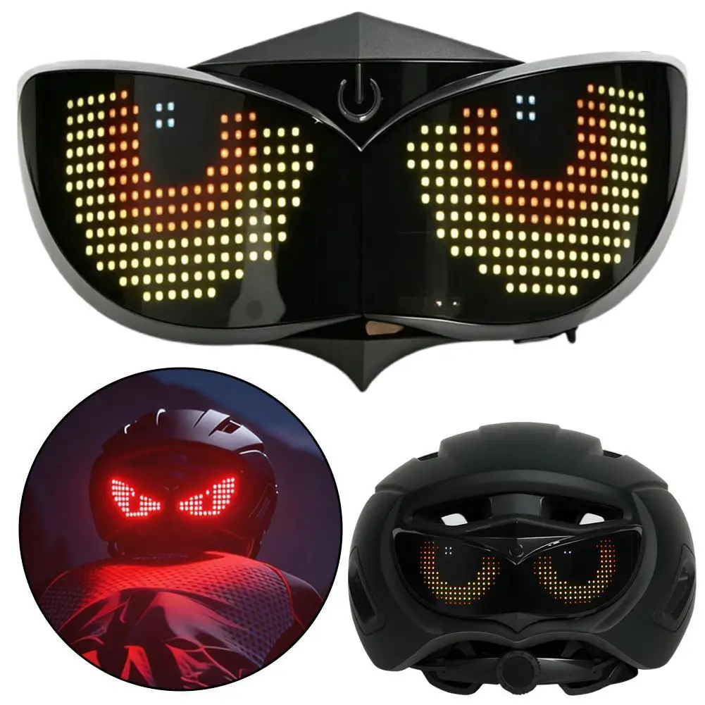 

Helmet LED Decorative Light LED Display Helmet Tail Warning Light Nighttime Riding Moto Accessories