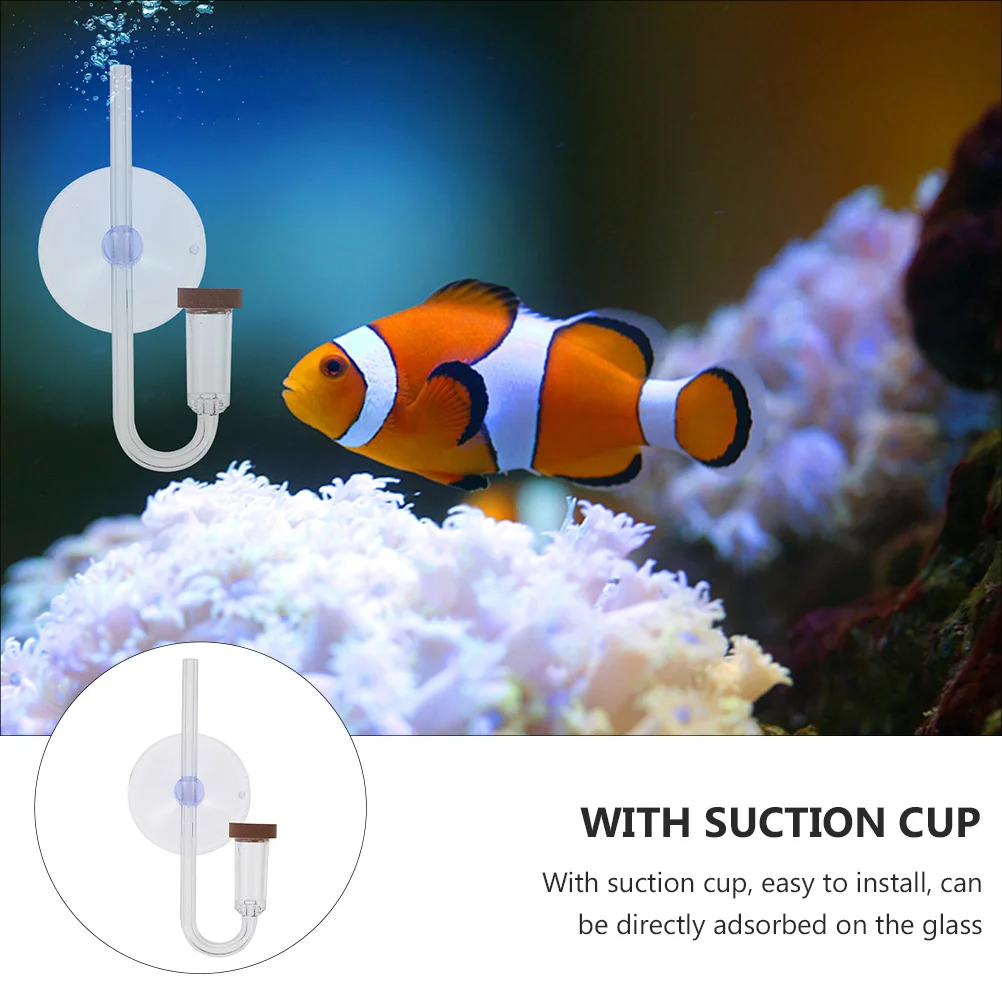 

1Set Acrylic Co2 Diffuser Carbon Dioxide Diffuse System Aquarium Plants Fish Tank Supply Suction Cup Easy Install