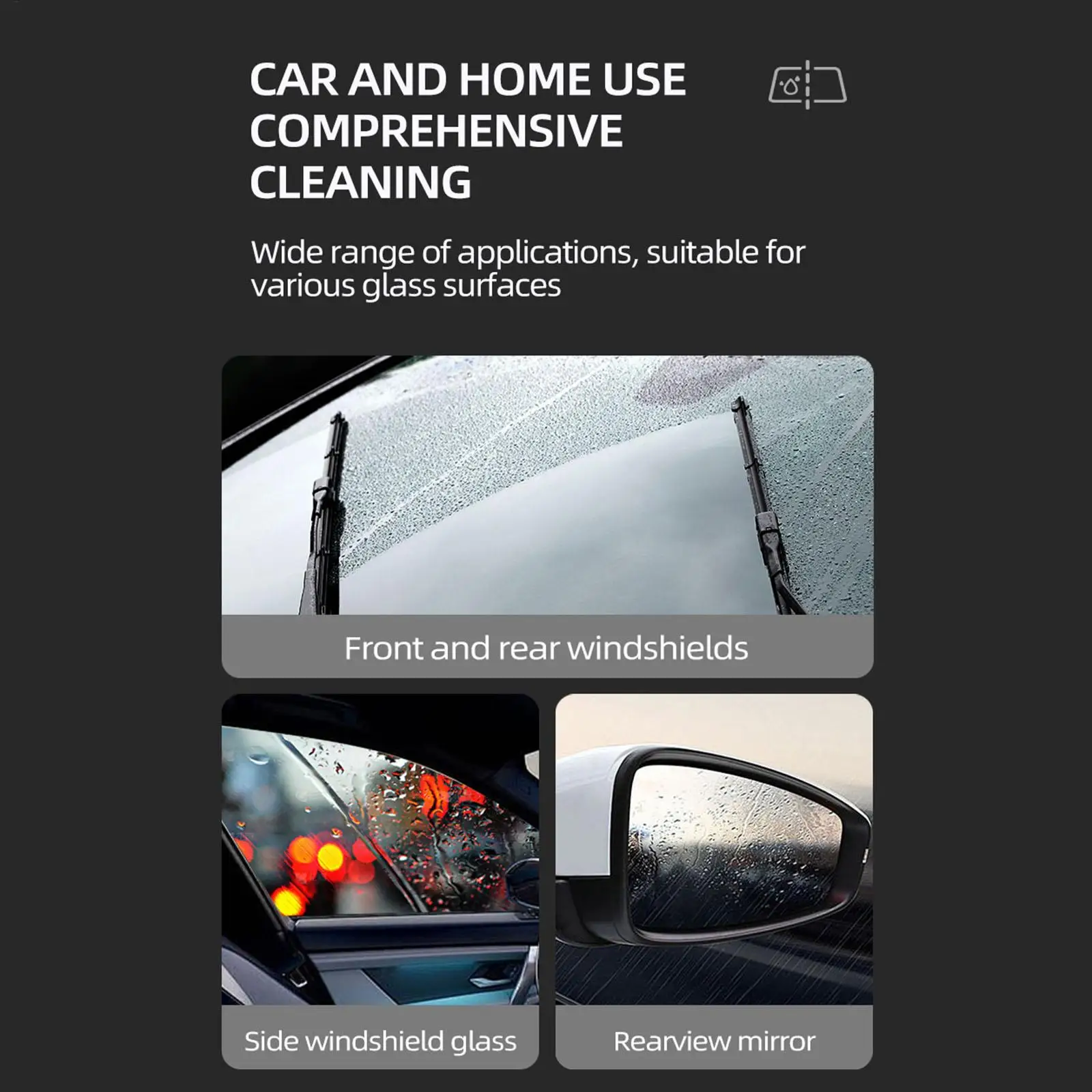 Car Glass Oil Film Cleaner 5 Pieces Vehicle Cleaning Supplies Automotive Glass Cleaner Sponge For Detailers Drivers Road Trips
