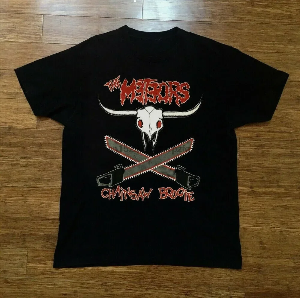 The Meteors Chainsaw Boogie Shirt Classic Black Unisex S-5XL HB279