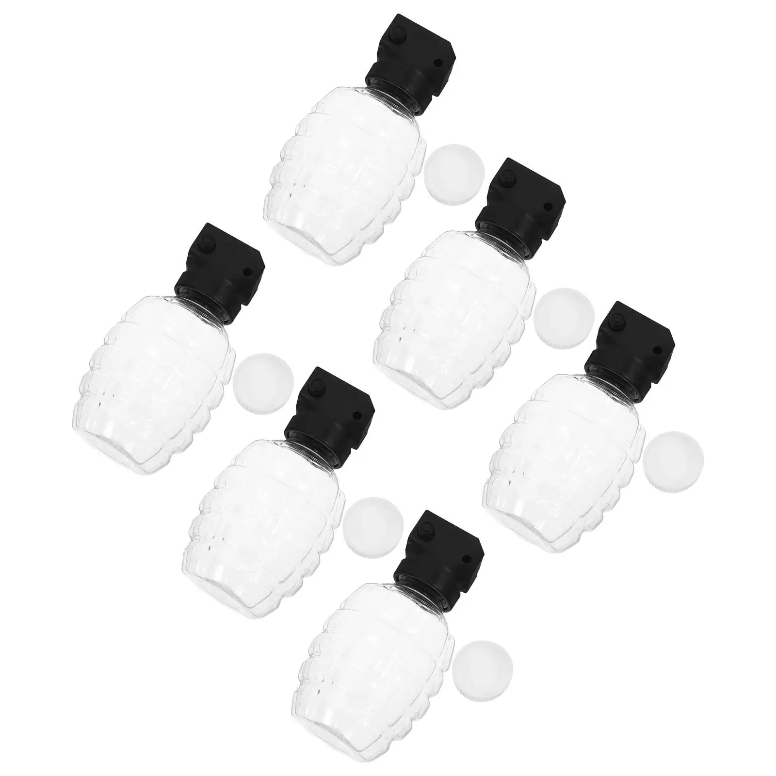 6Pcs Refill Plastic Bottles Connector Adapter Splatter Ball Gun Accessory Outdoor Shooting Game Bead Storage Container