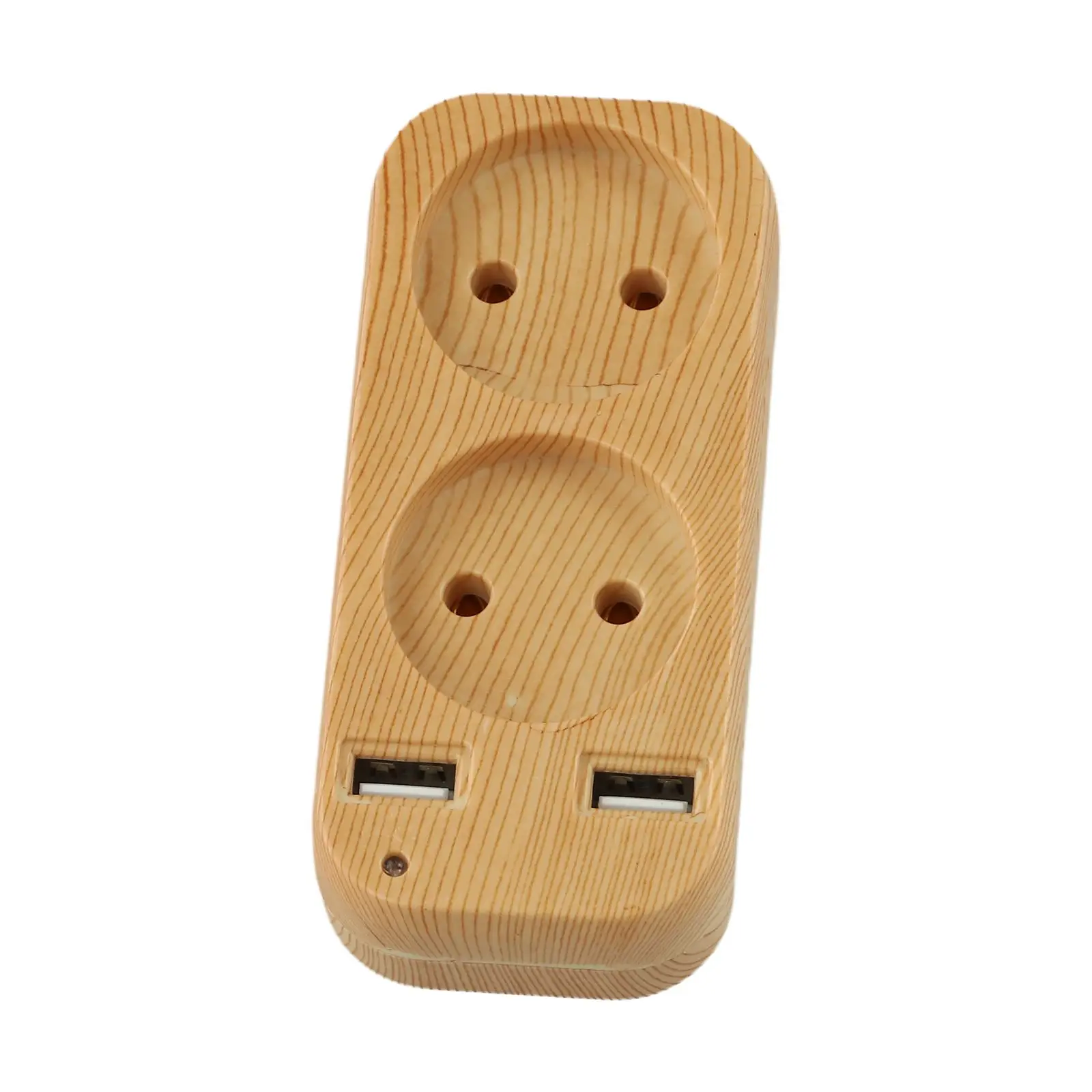 

Адаптер USB-порта 11,5*5,5*7 см, незаменимый для путешествий, широкая совместимость, отделка под дерево, хорошая электропроводность