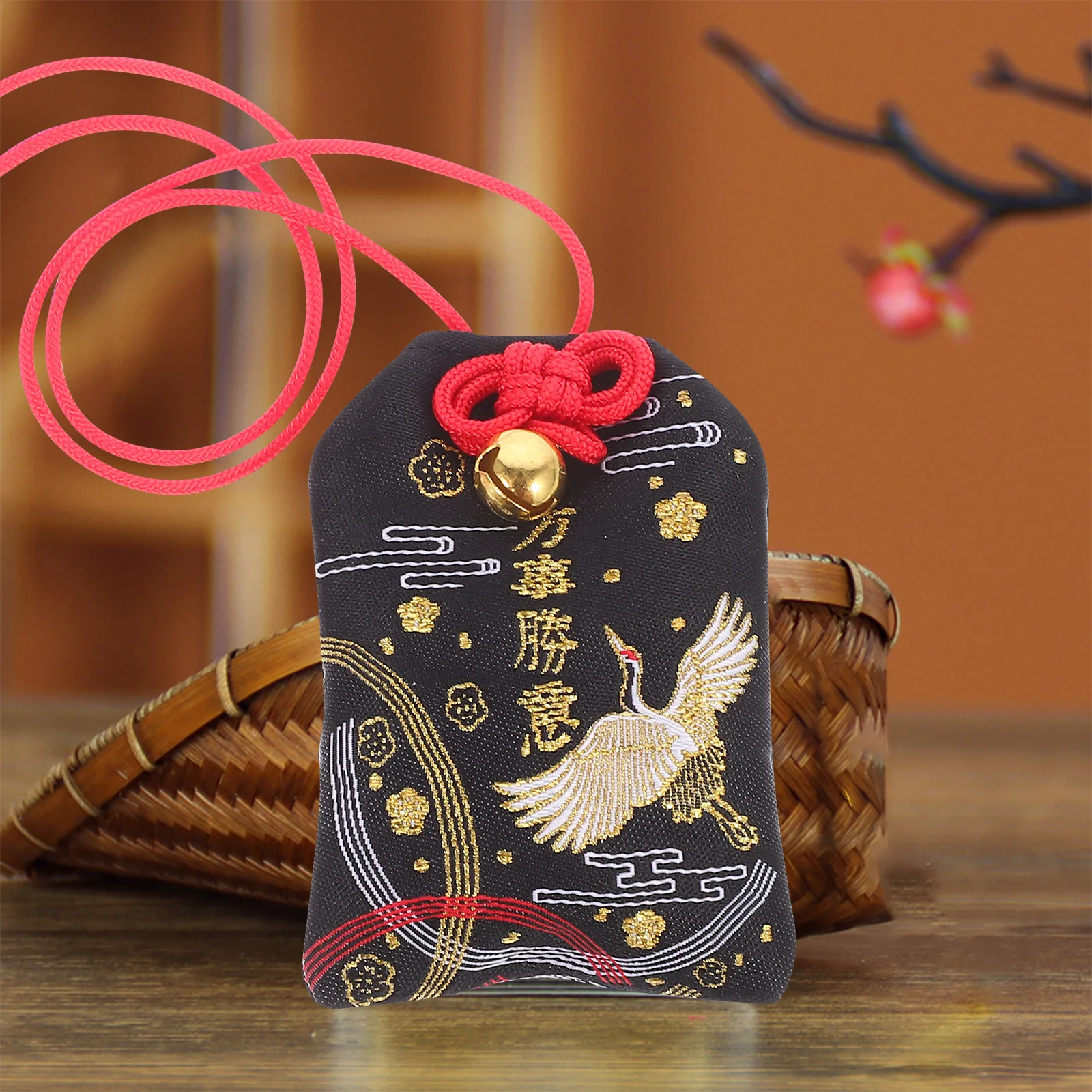 

2pcs Japanese Style Blessing Bag Omamori Pendant Exquisite Amulet Decor For Home Car Window Door Wall Lucky Hanging Charm