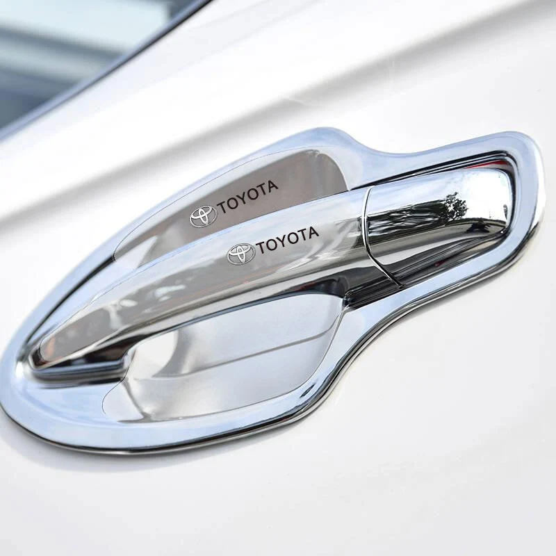 مقبض باب السيارة وعاء ملصق شفاف شرائط حماية مضادة للتصادم لتويوتا ألارد سليل يارس كورولا بريوس حقوق الإنسان فيرسو #3