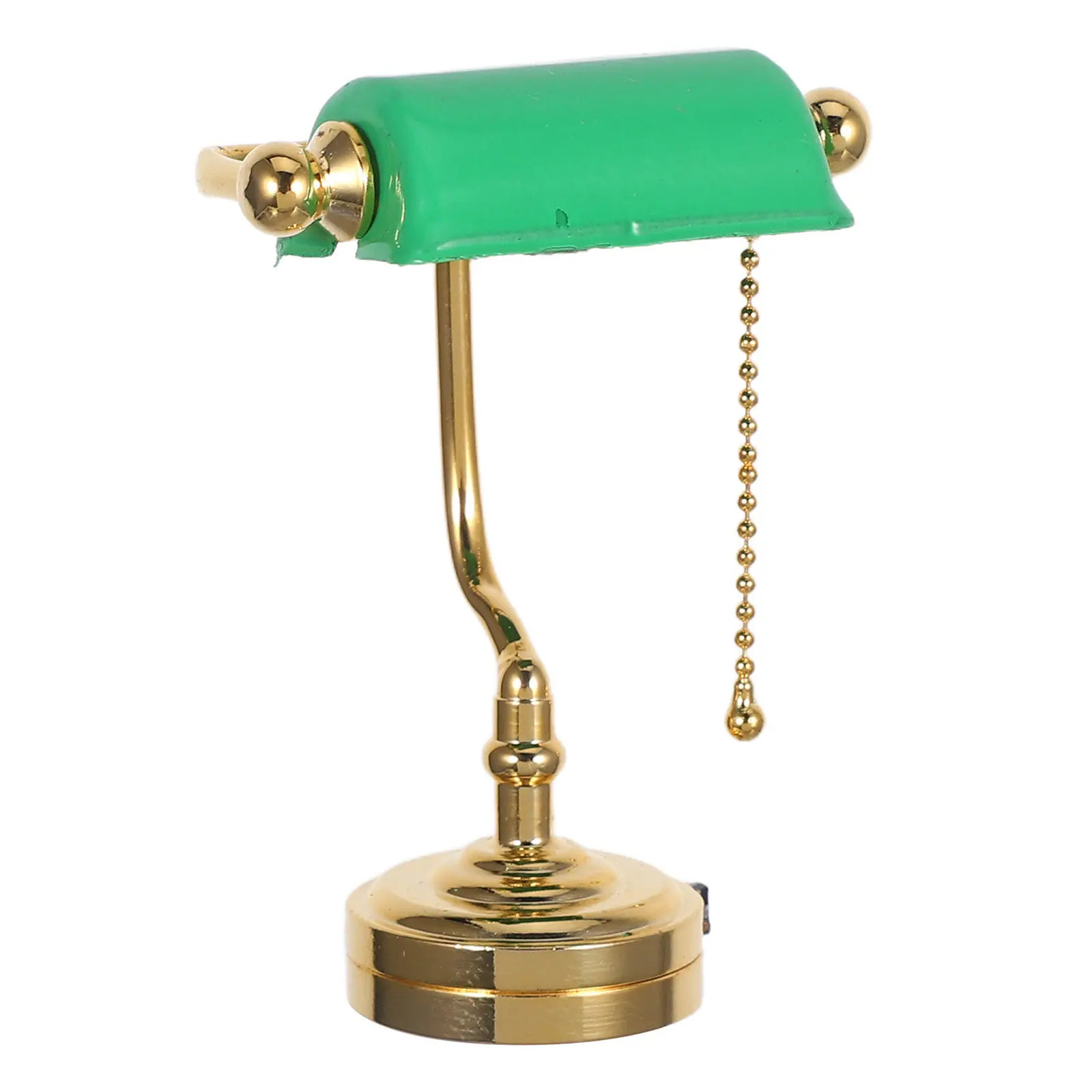 

Миниатюрная винтажная лампа почтальона, настольная лампа для кукольного домика, зеленый ретро-аксессуар для освещения, для декора миниатюрных сцен своими руками