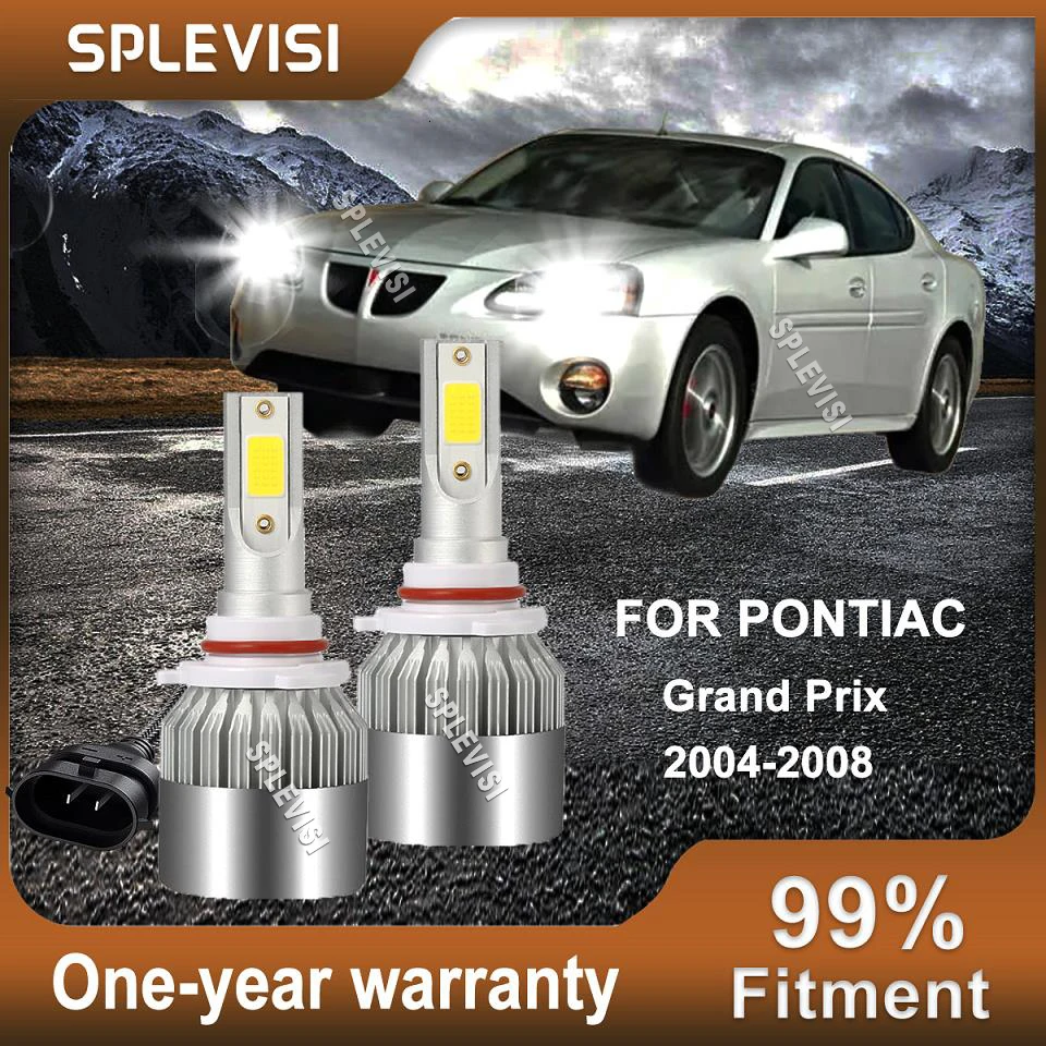 

2x 6000K White LED Headlight Low Beam Bulb Replace Kit 9006 HB4 For Pontiac Grand Prix 2004 2005 2006 2007 2008 Aztek 2001-2005