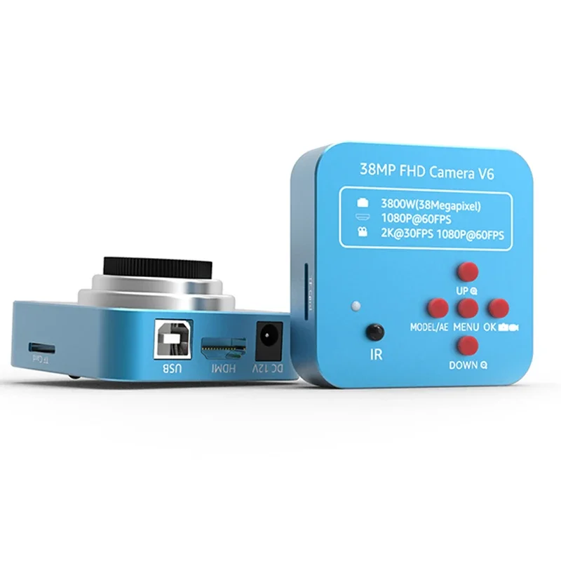 USB Industrial Electronic Digital HD 38MP 1080P 2K Video Microscope    For Mobile Phone PCB Chip Soldering Repair