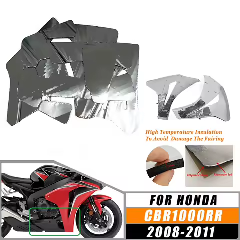 Fit For Honda CBR1000RR 2008-2011 2010 2009 Motorcycle Heat Shield Mat Pre-Cut Belly Fairing Insulation Protection Accessories