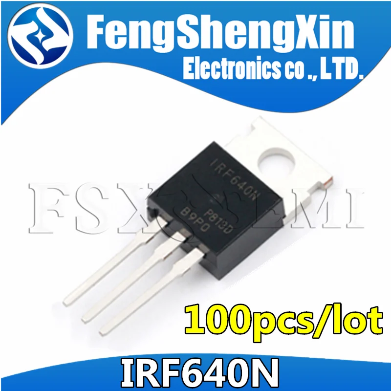 

100pcs/lot IRF640 IRF640N N Channel Power MOSFET TO-220