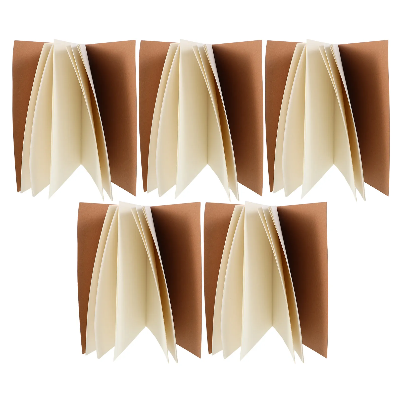 5pcs-kraft-notebook-blank-white-pages-unlined-sketchbook-drawing-journal-painting-paper-drawing-notebook-for-school