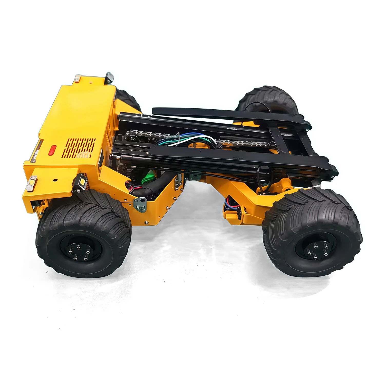 

Радиоуправляемый вилочный погрузчик Super Frog Metal 1/14 BM214 с гидравлическим приводом, 5-позиционными клапанами, световой и звуковой системой, совместимый с Frsky X14