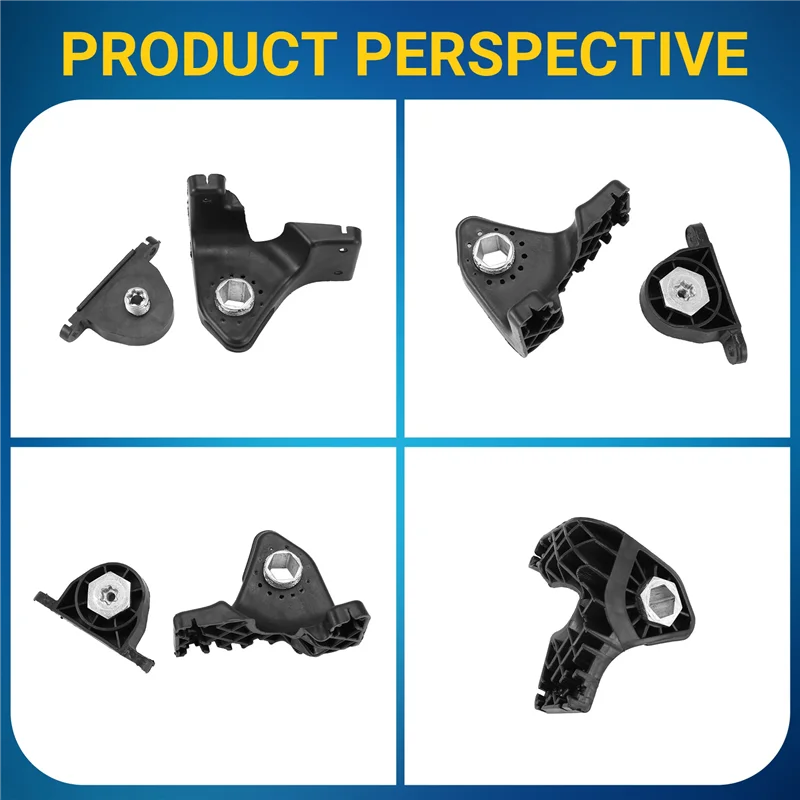 

2Pair L+R Front Headlight Repair Mount RS Bracket Kits For Mercedes-Benz GLC-Class X253 2015-2019 A2538200114 2538200214