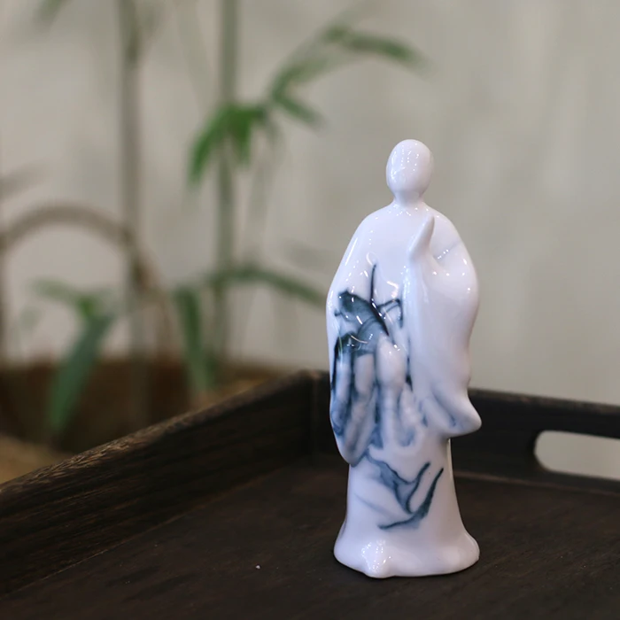 Energy Attraction Zen Buddha Statue Jingdezhen Porcelain Handicraft