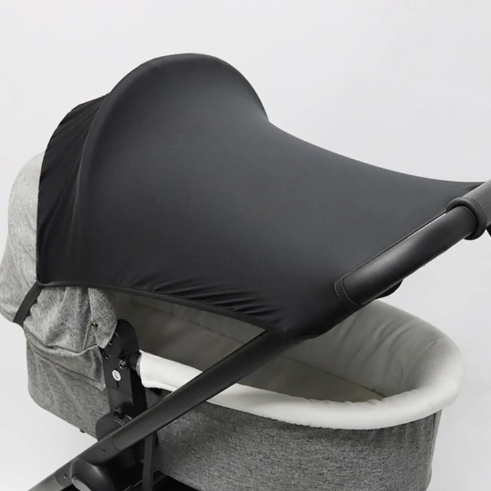 Extended Baby Stroller Sunshade Cover Breathable Sunscreen Baby Pram Canopy Lightweight Anti-UV Pushchair Visor Outdoor