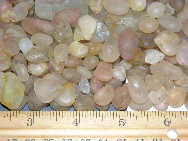 Half Pound 8 Ounces Alluvial Brazilian Topaz Cabochon Gem Crystal Rough CLOSEOUT