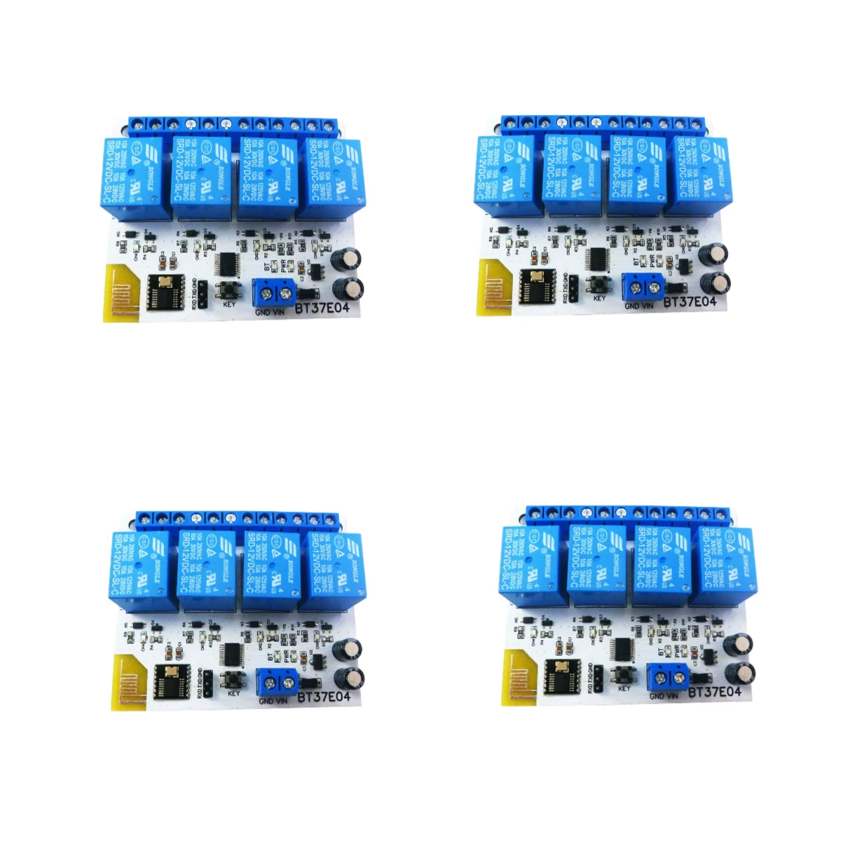 4CH DC 5V/12V IOS Android Bluetooth-Compatible Relay 2.4G RF Remote control IOT Module Command customization Switch Board