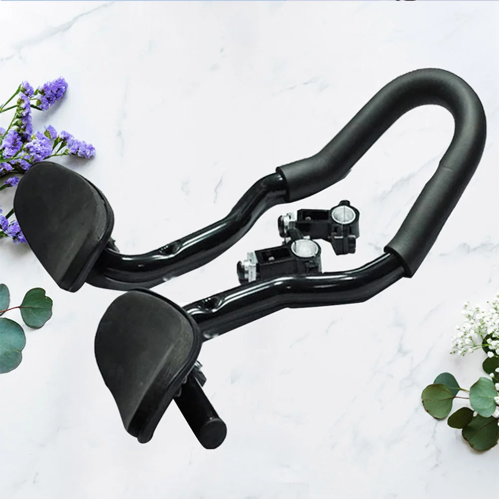 

Aluminum Alloy Rest Handlebars Aero Road Bike Comfortable Pads Integrated Metal Handlebar For Folding Bikes