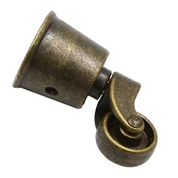 Round Bronze Color Zinc Alloy Universal Pulley Wheelchair Sofa Cabinet Casters Shelf Wheel Furniture Wheel Hardware Accessories