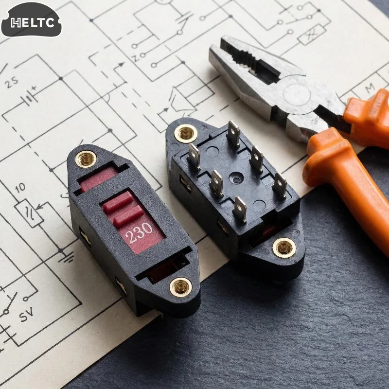6 Pin SL14 Voltage Transfer Switch Dual Range Voltage Transfer Switch 115-230V Power Converter for Appliance Maintenance Repair