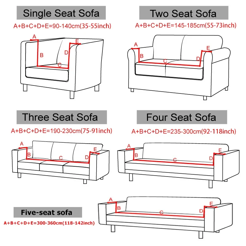 Jacquard Elastic Sofa Cover For Living Room Slipcovers Stretch Polar Fleece Armchair Protector L Shaped Sofa 1/2/3/4 Seater Home