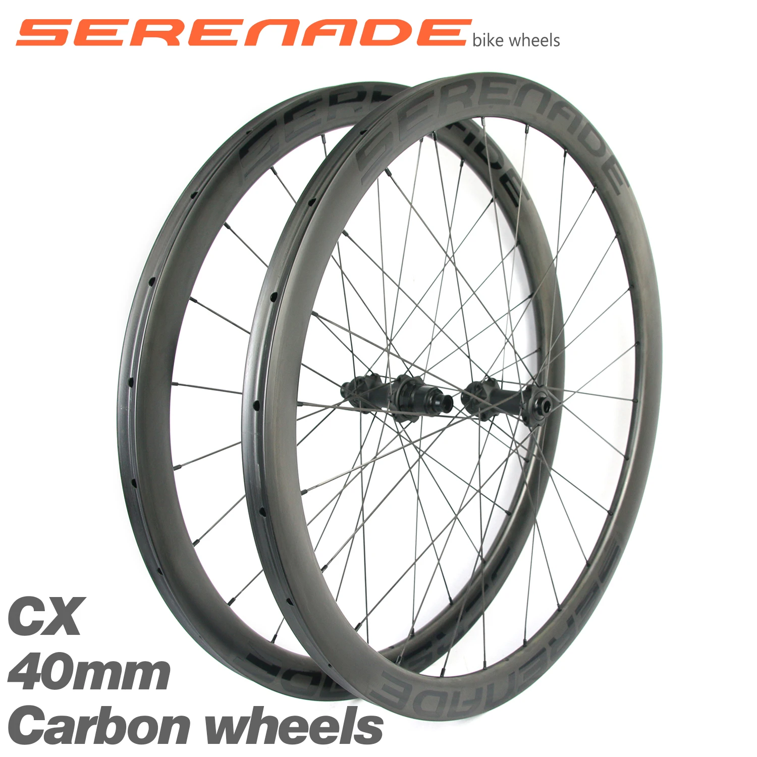 Ultra-Light Carbon Spoke Tubular Cyclocross Gravel Carbon Wheelset Disc Brake Road Bike 30 35 40 45 50 55mm Depth Ratchet System