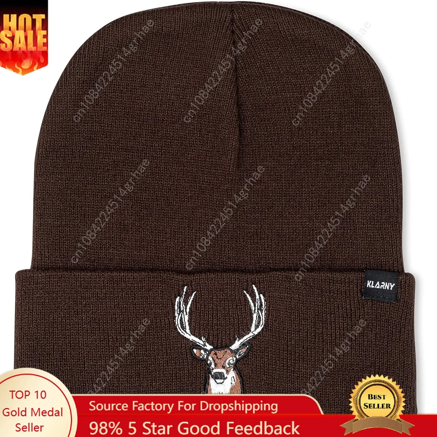 

Klarny Outdoors Blaze Hunting Hat - Stretchy Knit Hunter Hat, Deer & Bow Hunting Gear, Safety Accessories for Men Women Kids