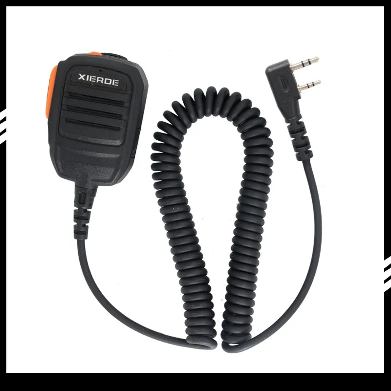 

Микрофон XIERDE, двустороннее радио, микрофон Подходит для KENWOOD и baofeng, UV-5RWalkie Talkie Ручной микрофон с динамиком