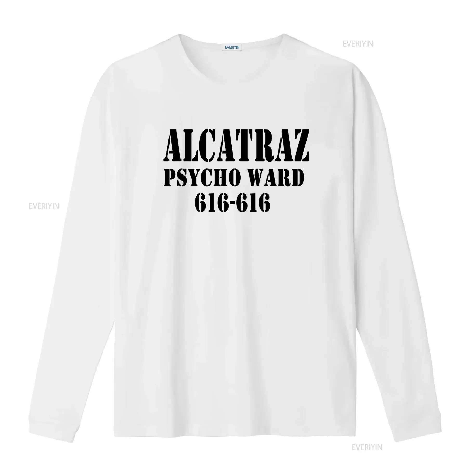 Alcatraz Halloween T Shirt Costume Prison Psycho Ward 616 Kids Top L305 vintage Washed fashion streetwear Soft Stylish