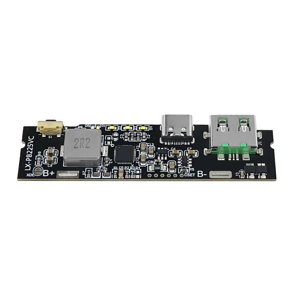 QC3.0 QC2.0 Dual USB 22.5W Type-C USB PD Fast Charge Mobile Power Bank 18650 Charging Module With Indicator